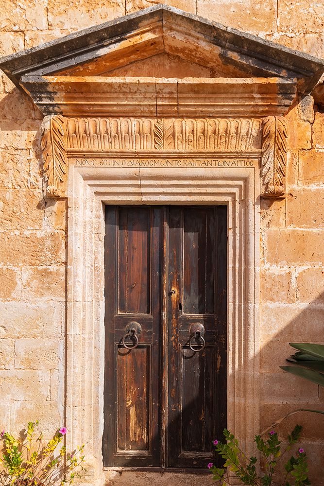 Greece, Crete, Akrotiri. Agia Triada (Holy Trinity) Monastery. art print by Emily M. Wilson for $57.95 CAD