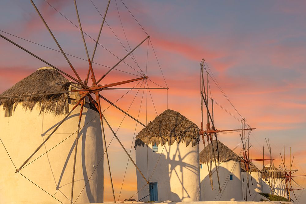 Mykonos Windmills, Greece art print by John Ford for $57.95 CAD