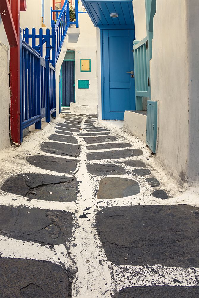 Mykonos Street, Greece art print by John Ford for $57.95 CAD