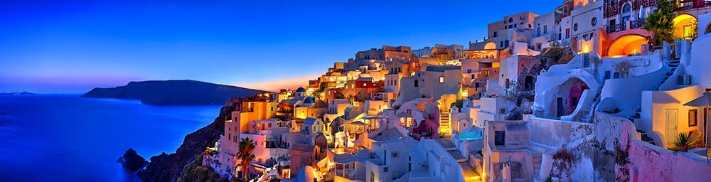 Santorini-Greece on the Mediterranean Sea art print by Steve Mohlenkamp for $57.95 CAD
