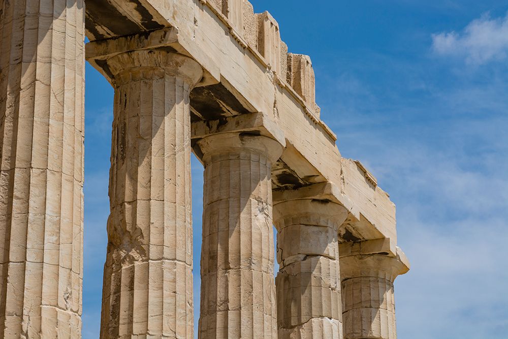 Close-up of the remaining columns and ruins at the Parthenon-Acropolis Athens-Greece art print by Sergio Pitamitz for $57.95 CAD