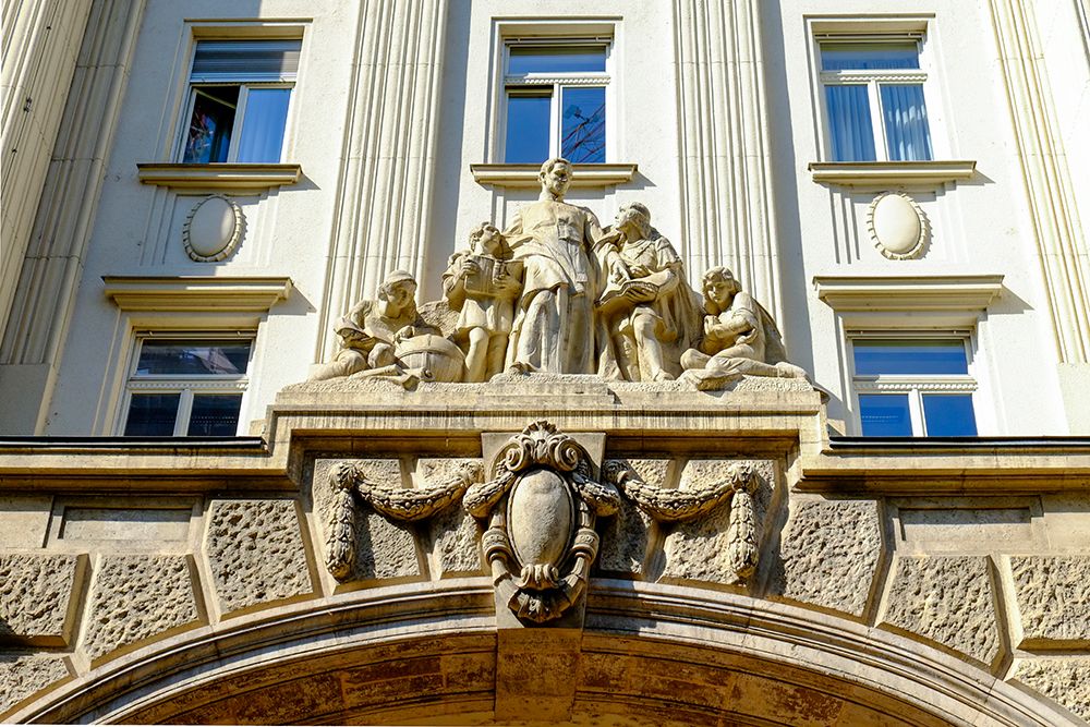 Budapest, Hungary. Facade of building from the 1800s art print by Julien McRoberts for $57.95 CAD
