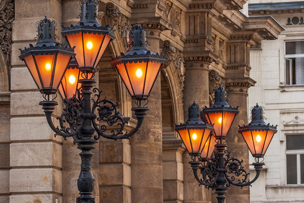 Hungary-Budapest-Streetlights art print by Tom Haseltine for $57.95 CAD