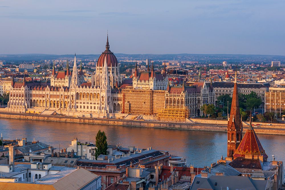 Hungary-Budapest-View of Hungarys Parliament-built between 1884-1902 is the countrys largest buildi art print by Tom Haseltine for $57.95 CAD