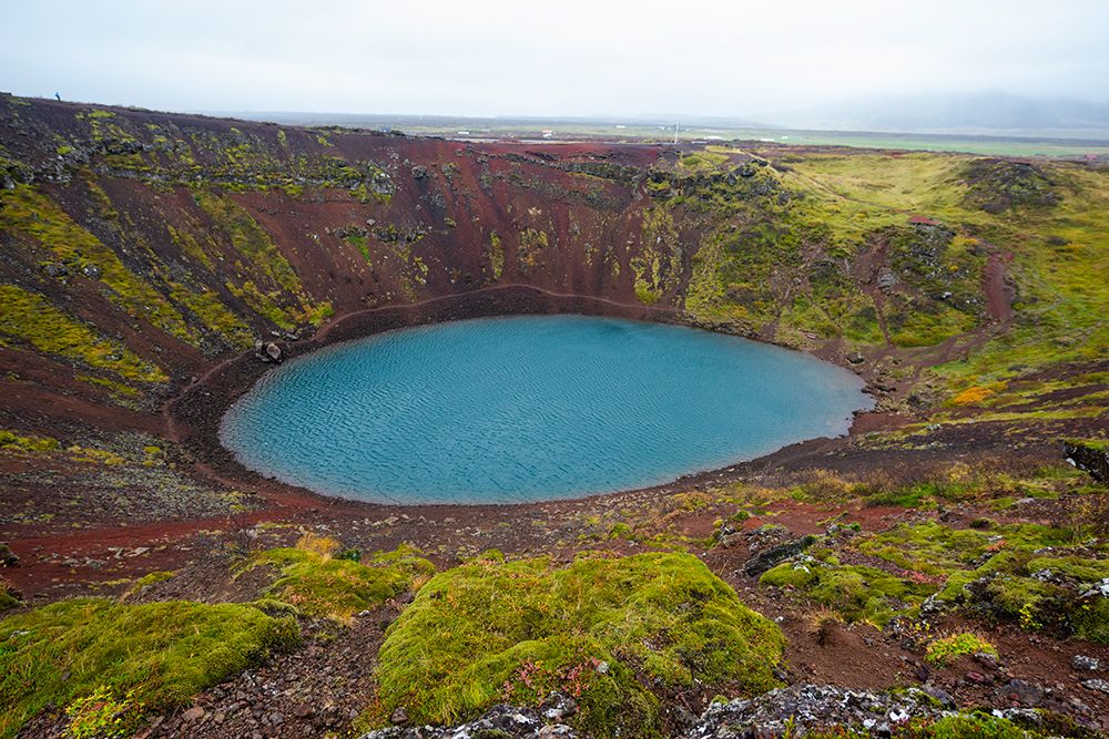 Golden Circle, Iceland. Volcanic crater along the Golden Circle route in Iceland. art print by Alison Wright for $57.95 CAD