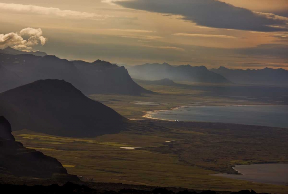 Iceland, Snaefellsnes Sunset bathes the coast art print by Don Grall for $57.95 CAD