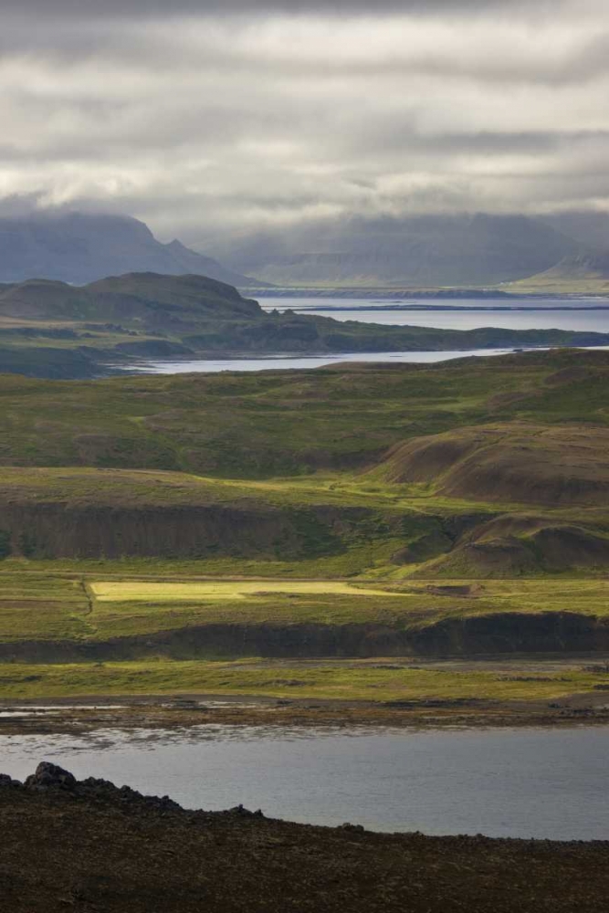 Iceland Farmland along Thorskafjordur Fjord art print by Don Grall for $57.95 CAD