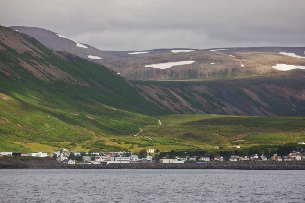 Iceland, HusavIk City and surrounding mountains art print by Don Grall for $57.95 CAD