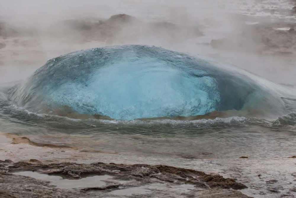 Iceland, Geysir Hot Springs Strokkur Geyser art print by Cathy and Gordon Illg for $57.95 CAD