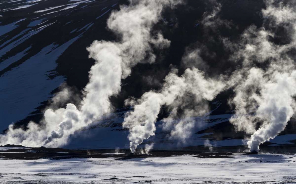 Iceland, Hverir Geothermal steam vents art print by Bill Young for $57.95 CAD