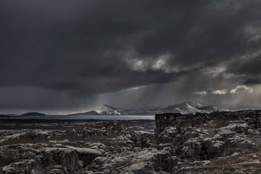 Iceland,Thingvellir NP Dark Rugged landscape art print by Bill Young for $57.95 CAD