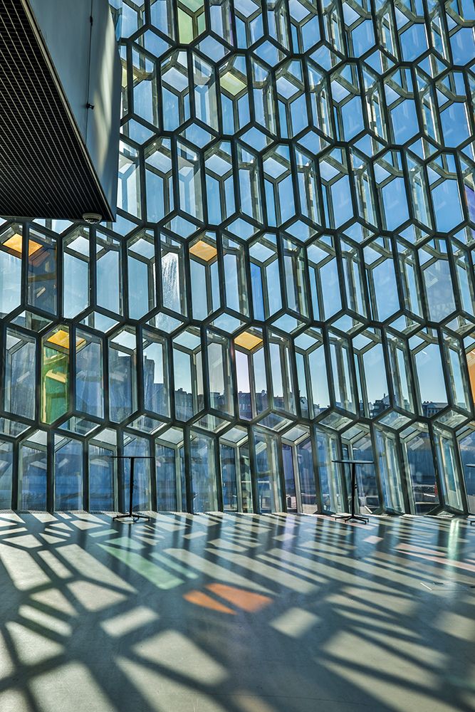 Iceland, Reykjavik. The concert hall Harpa. art print by Hollice Looney for $57.95 CAD