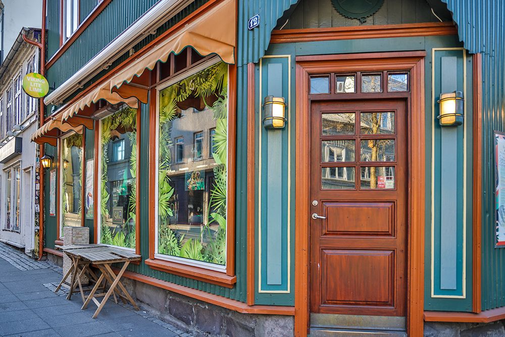Iceland, Reykjavik. Storefront. art print by Hollice Looney for $57.95 CAD