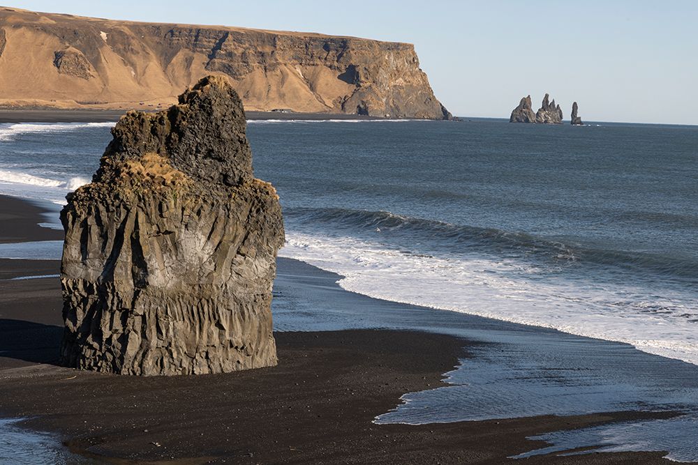 Iceland, Vik. Reynisfjara black sand beach art print by Hollice Looney for $57.95 CAD