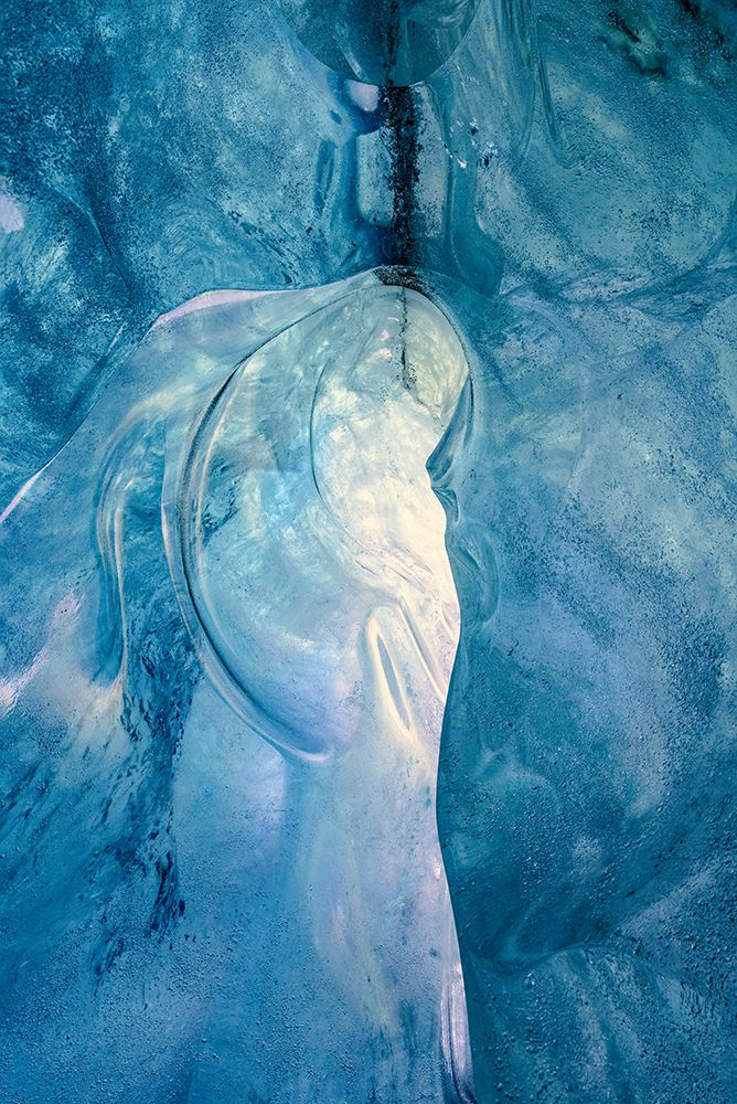 Ice cave, Glacier Lagoon, Iceland art print by John Ford for $57.95 CAD