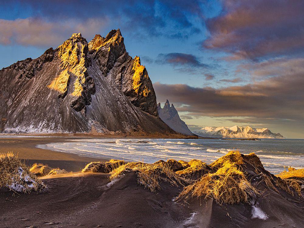 Mt. Vestrahorn and dunes, Iceland art print by John Ford for $57.95 CAD