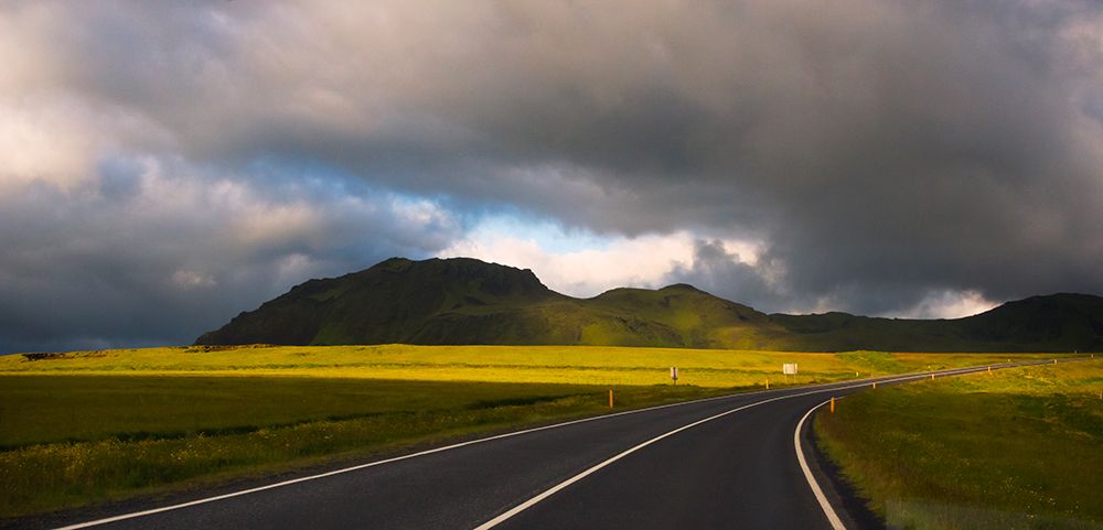 Winding road-Vik-Iceland art print by Keren Su for $57.95 CAD