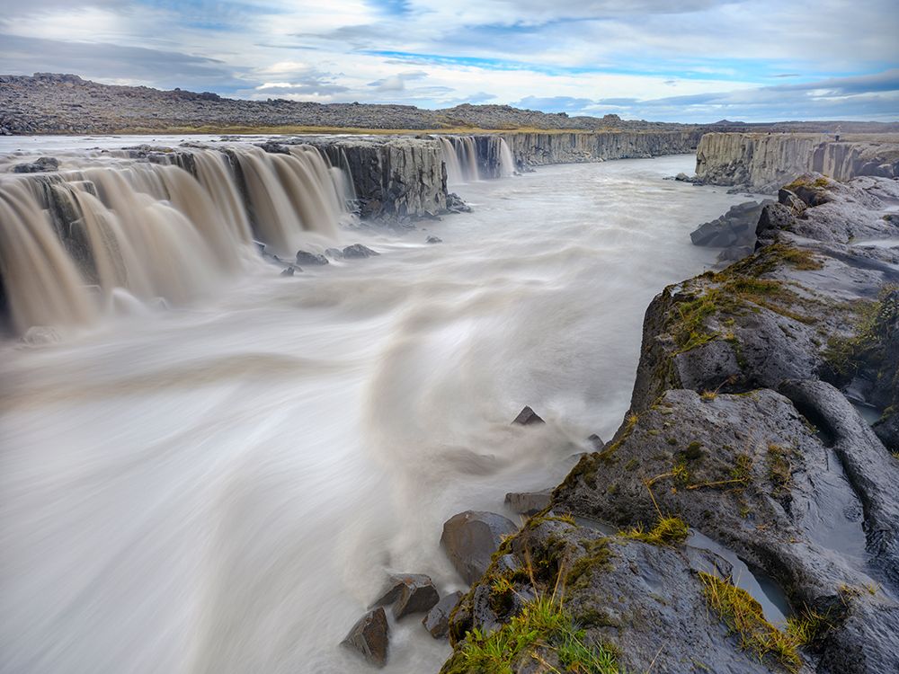 Waterfall Selfoss in the Vatnajokull National Park-Jokulsargljufur- Iceland art print by Martin Zwick for $57.95 CAD