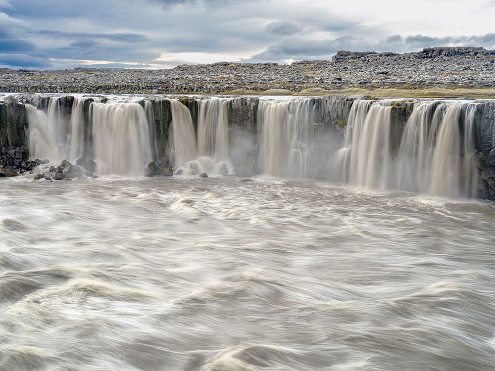 Waterfall Selfoss in the Vatnajokull National Park-Jokulsargljufur- Iceland art print by Martin Zwick for $57.95 CAD