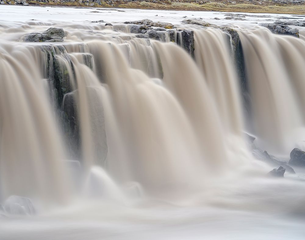 Waterfall Selfoss in the Vatnajokull National Park-Jokulsargljufur- Iceland art print by Martin Zwick for $57.95 CAD