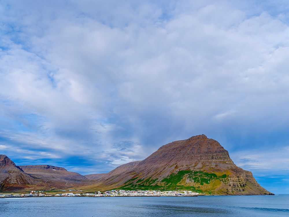 Iceland, Bolungarvik at fjord Isafjardardjup. The Westfjords (Vestfirdir) during autumn. art print by Martin Zwick for $57.95 CAD
