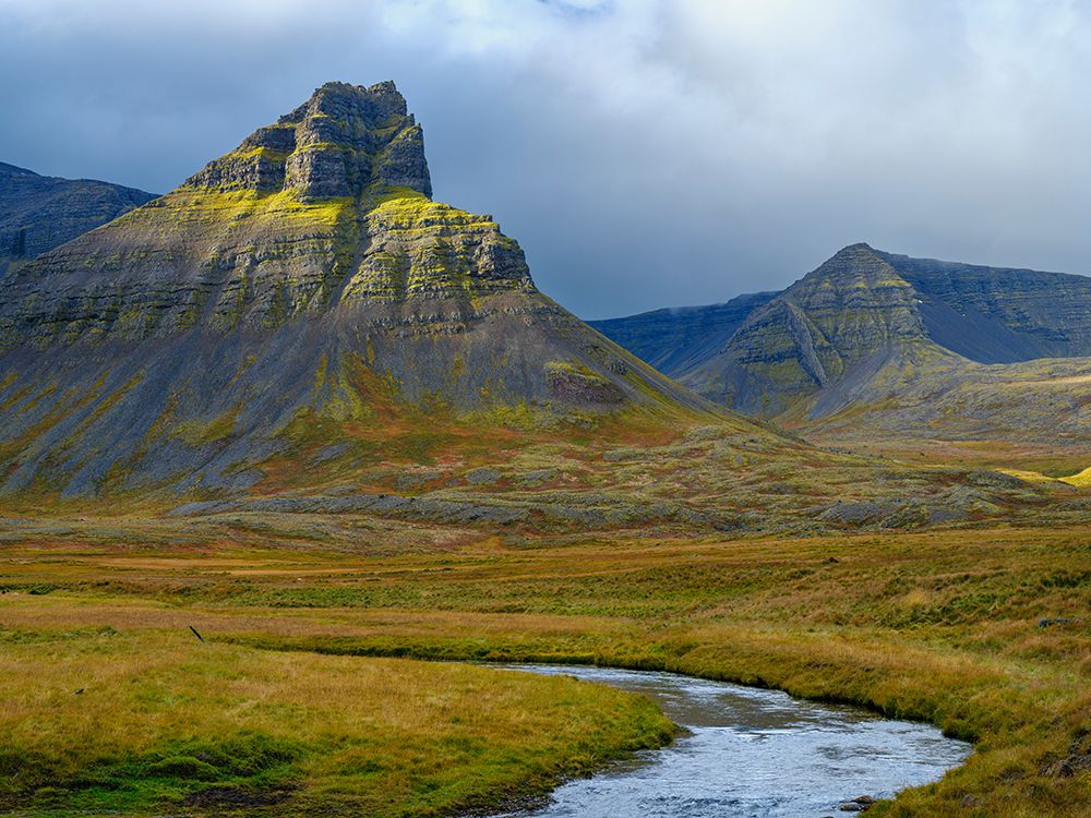 Iceland. Keldudalur and Gjalpardalur in Dyrafjordur during autumn. art print by Martin Zwick for $57.95 CAD