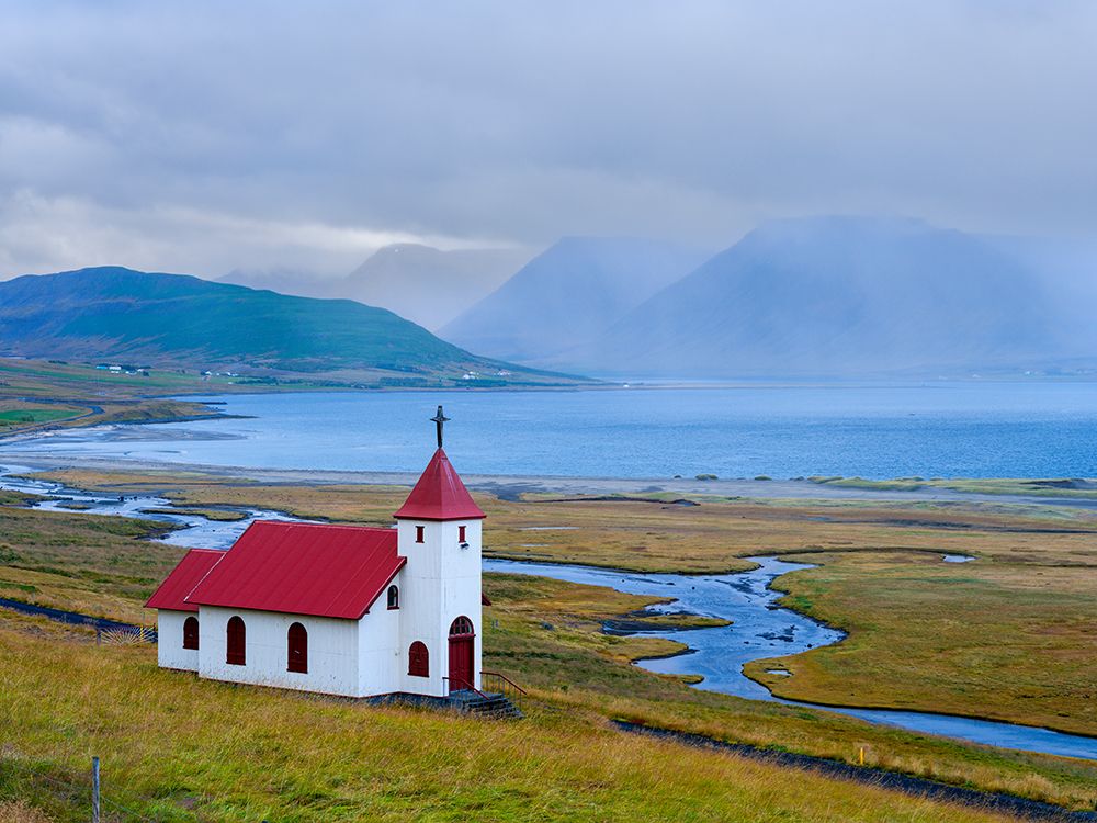 Iceland. Myrar settlement during autumn. art print by Martin Zwick for $57.95 CAD