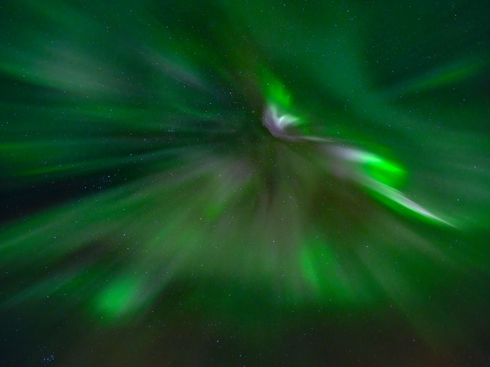 Iceland. Northern Lights over Isafjordur, the capital of the Westfjords during autumn. art print by Martin Zwick for $57.95 CAD