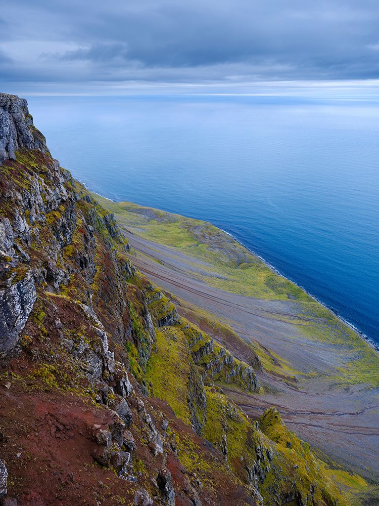 Iceland. View from Bolafjall towards Denmark during autumn. art print by Martin Zwick for $57.95 CAD