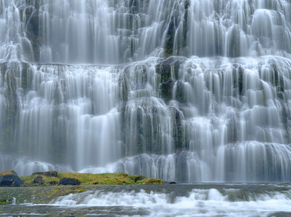 Iceland. Waterfall Dynjandi in Borgarfjordur during autumn. art print by Martin Zwick for $57.95 CAD