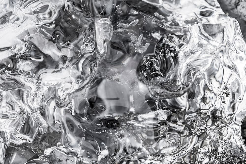 Abstract ice patterns background Diamond Beach Jokulsarlon Glacier Lagoon Vatnajokull National Park art print by William Perry for $57.95 CAD