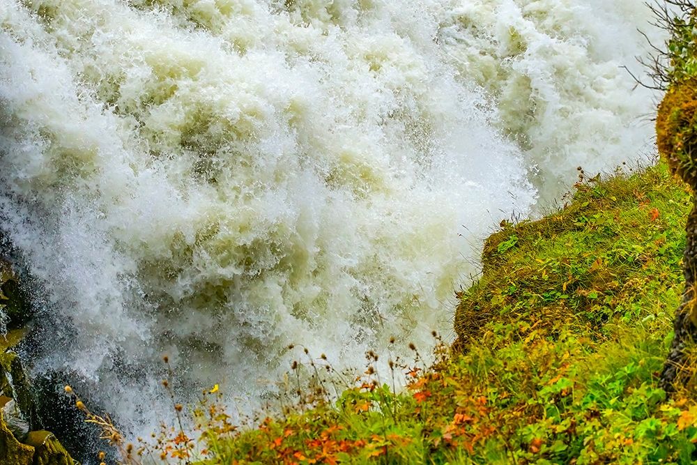 Enormous Gullfoss Waterfall Golden Falls Golden Circle-Iceland One of largest waterfalls in Europe art print by William Perry for $57.95 CAD