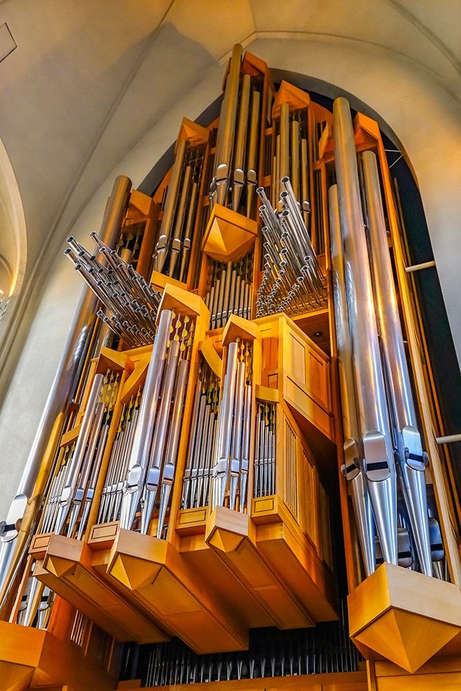 Hallgrimskirkja Large Lutheran Church Wooden Organ-Reykjavik-Iceland art print by William Perry for $57.95 CAD