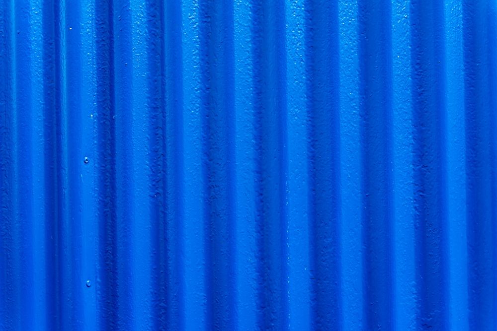 Blue Corrugated Lead-Metal abstract Patterns Background-Reykjavik-Iceland art print by William Perry for $57.95 CAD