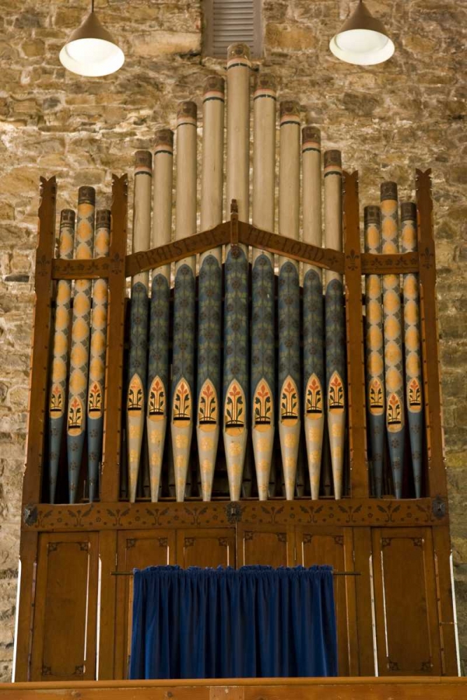 Ireland, Drumcliffe Pipe organ in a church art print by Wendy Kaveney for $57.95 CAD