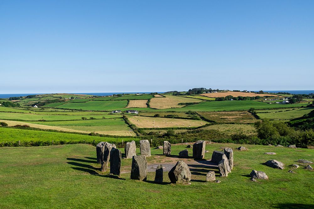 Europe-Ireland-County Cork-Landscape with Drombeg Stone Circle art print by Jaynes Gallery for $57.95 CAD