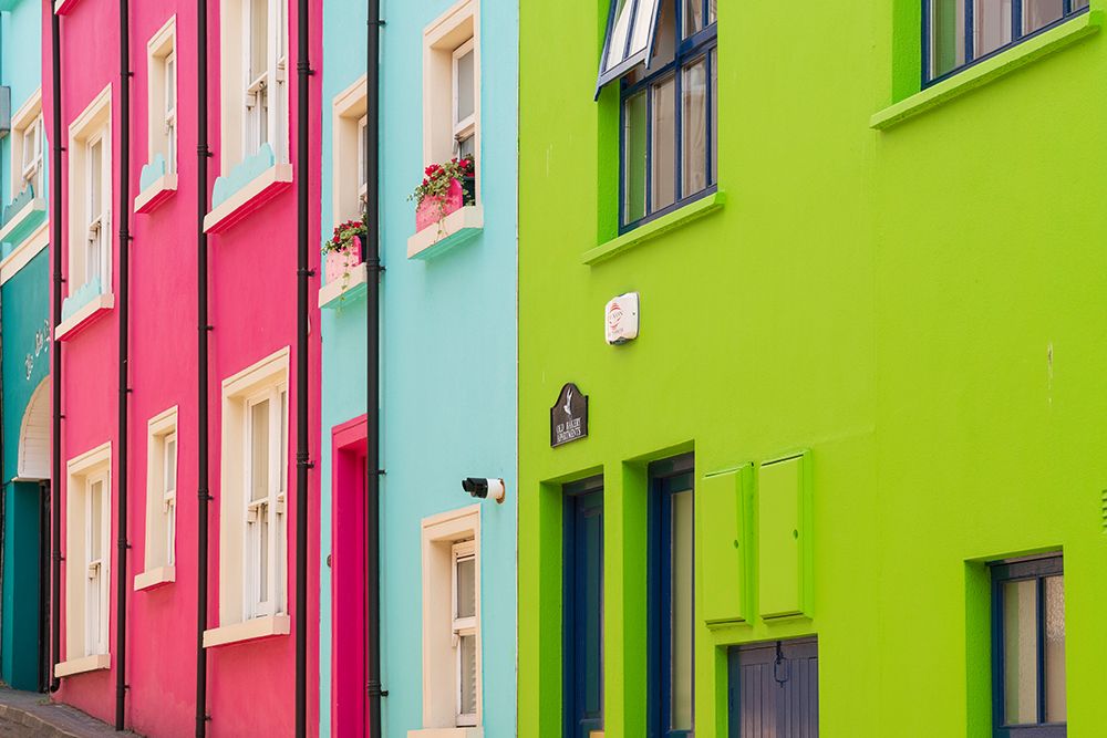 Europe-Ireland-Kinsale-Exterior of colorful buildings art print by Jaynes Gallery for $57.95 CAD