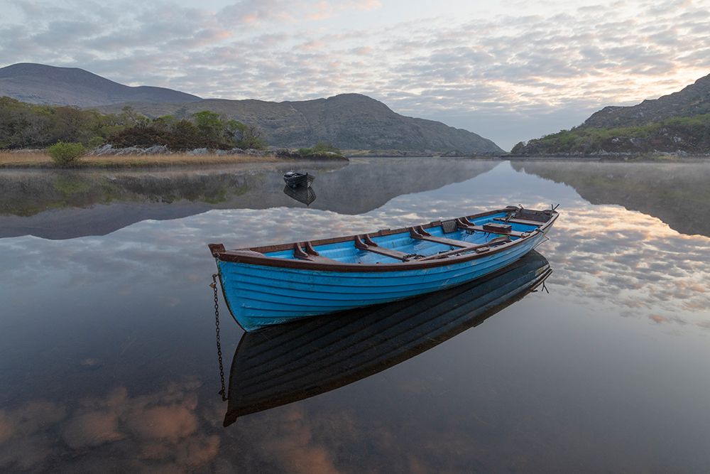Ireland-Lough Leane Boat and reflections on lake art print by Jaynes Gallery for $57.95 CAD
