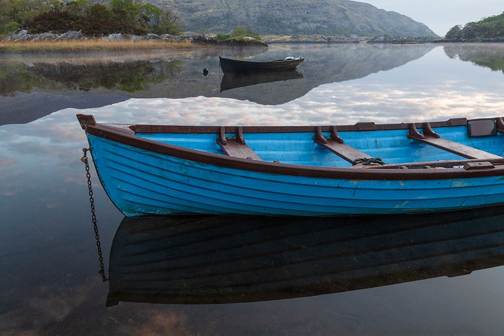 Ireland-Lough Leane Boats and reflections on lake art print by Jaynes Gallery for $57.95 CAD