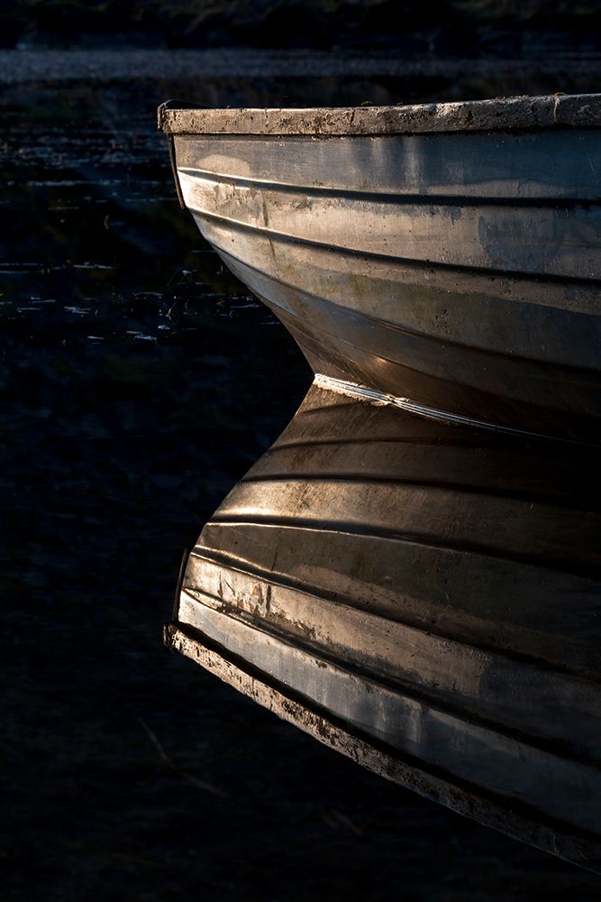Ireland Boat reflection on Lake Cummeenduff art print by Jaynes Gallery for $57.95 CAD