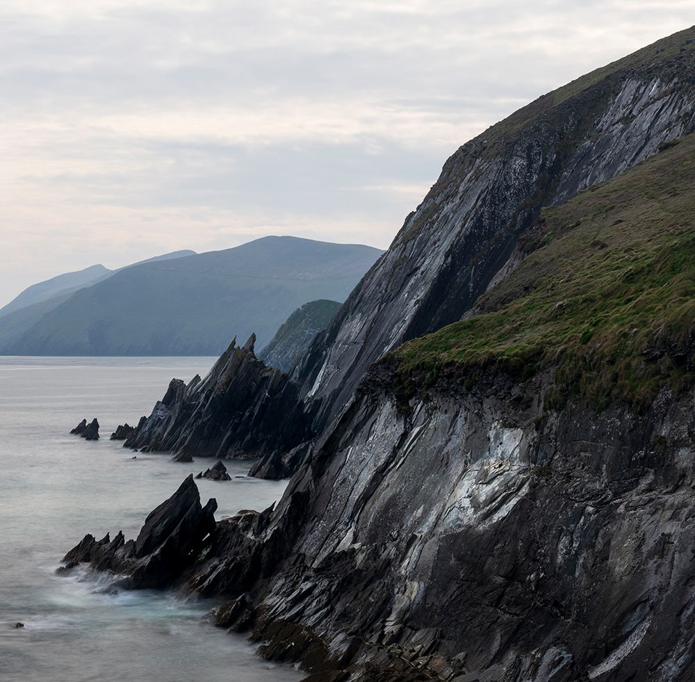 Ireland-County Kerry-Dunmore Head Rocky cliffs rise from ocean art print by Jaynes Gallery for $57.95 CAD
