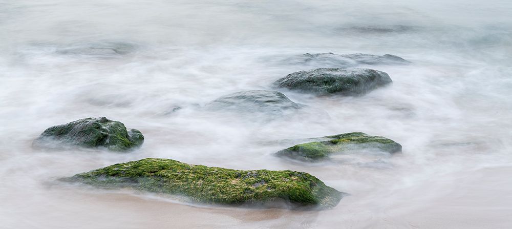Ireland-Dunquin-Kinnard Beach Abstract of wave froth and rocks on shore art print by Jaynes Gallery for $57.95 CAD