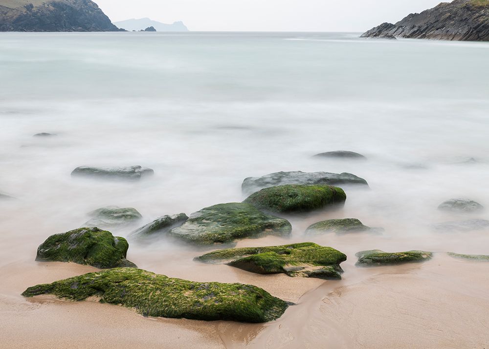 Ireland-Dunquin-Kinnard Beach Abstract of wave froth and rocks on shore art print by Jaynes Gallery for $57.95 CAD