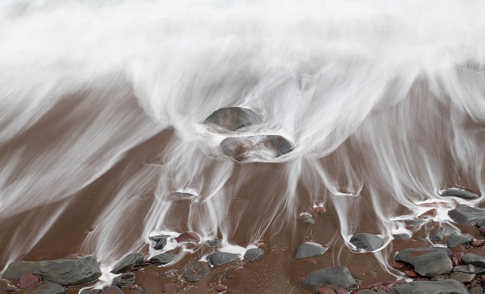 Ireland-Kinnard Beach Close-up abstract of wave on beach art print by Jaynes Gallery for $57.95 CAD