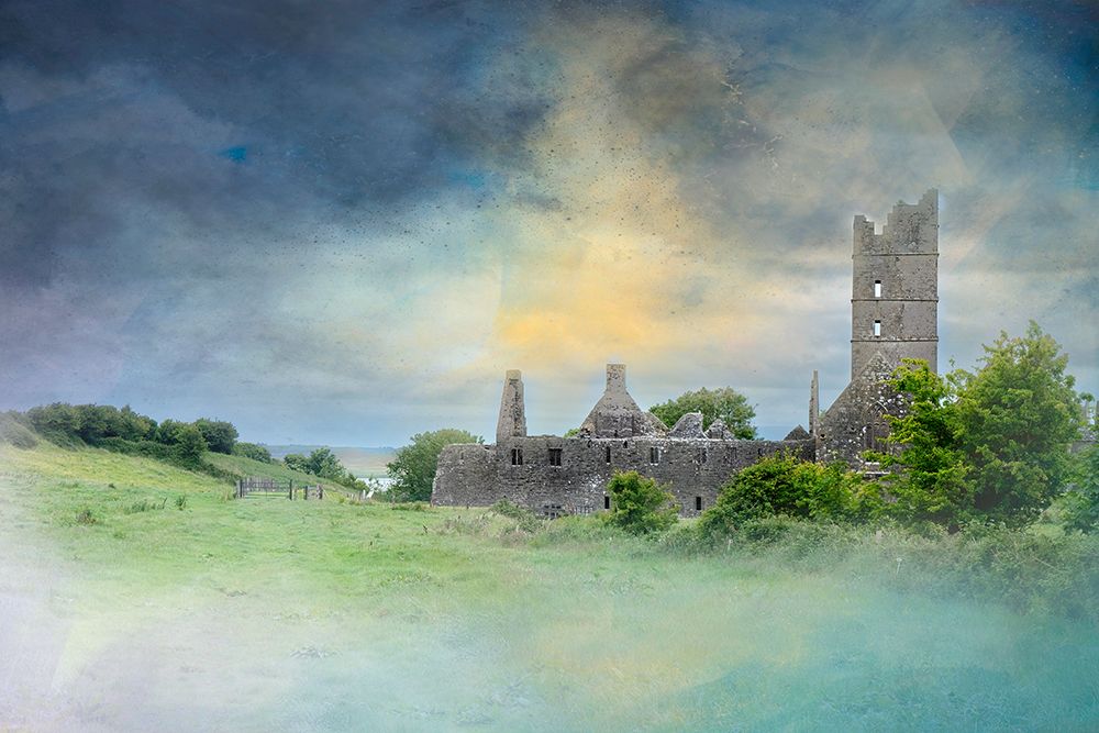 Overview of massive Moyne Abbey-County Mayo-Ireland. art print by Betty Sederquist for $57.95 CAD