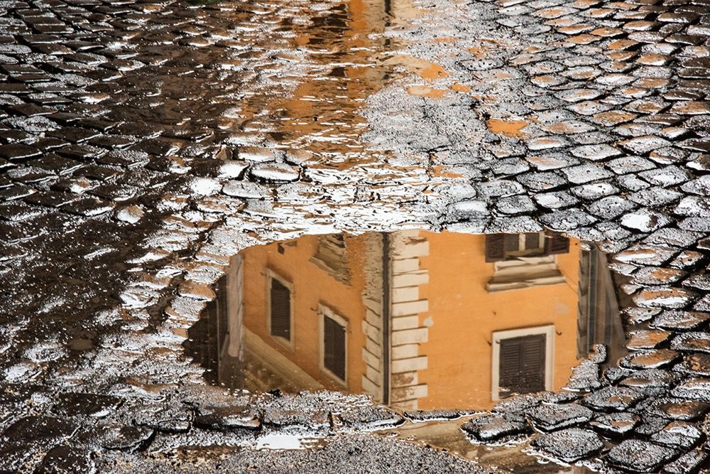 Italy-Rome Via di Ripetta-puddles after the rain art print by Alison Jones for $57.95 CAD