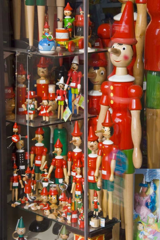 Italy, Tuscany, Collodi Pinocchio puppets art print by Fred Lord for $57.95 CAD