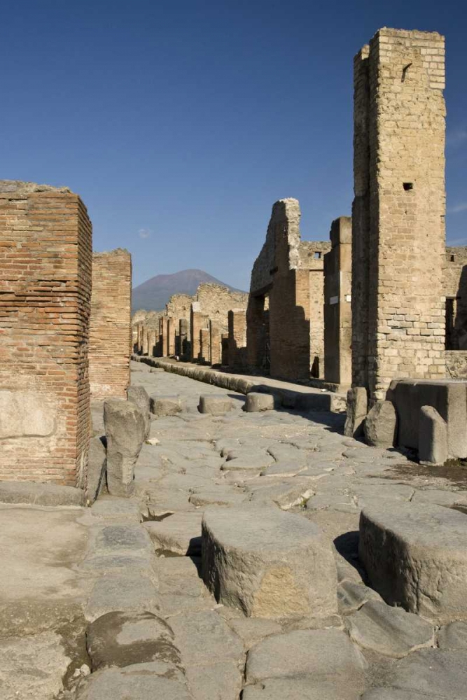 Italy, Campania, Pompeii Streets of city ruins art print by Wendy Kaveney for $57.95 CAD