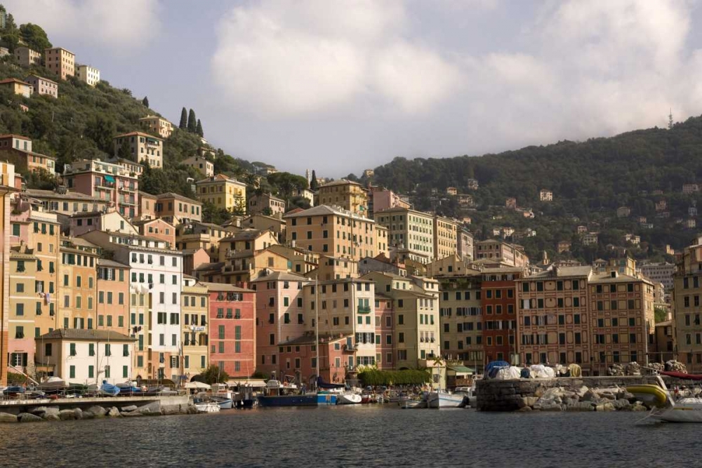 Italy, Camogli Boats moored in harbor art print by Wendy Kaveney for $57.95 CAD