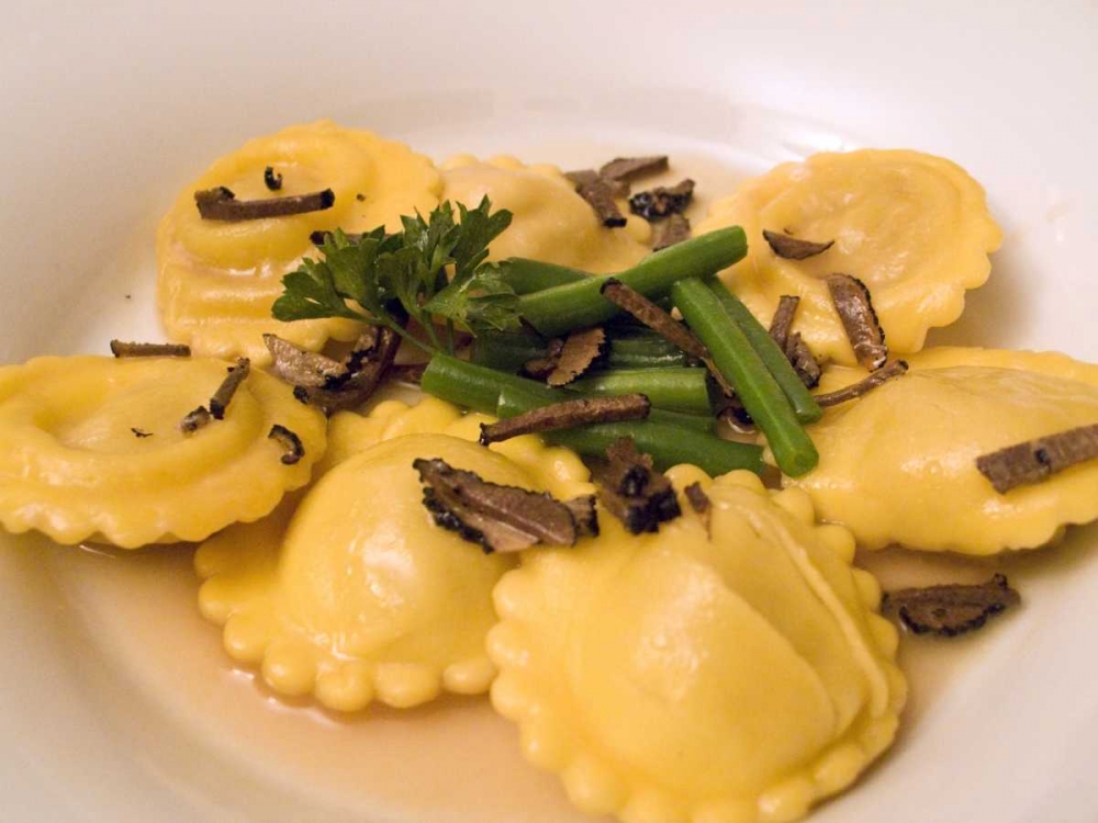 Italy, Dozza Pasta ravioli with black truffles art print by Wendy Kaveney for $57.95 CAD